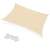 Springos beige rectangular shade sail 3x4m with included ropes