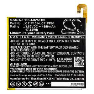 Cameron Sino csere akkumulátor Asus ZenPad 3 8.0 (Z581KL) készülékhez, C11P1514 modell, 4550mAh - Tablet akkumulátor