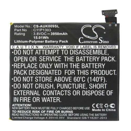 Cameron Sino 3950mAh Cserélhető akkumulátor Asus Google Nexus 7 (2013) készülékhez, C11P1303 modell