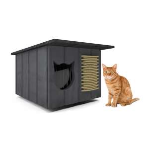 Chladiaca izolovaná plochá strecha Cat House #grey 31646361 Domčeky pre mačky