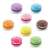 Set of 8 colorful wooden macarons, pretend play food for kids