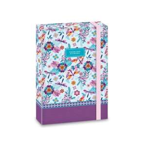Ars Una Catalina Estrada A4-es füzetbox virág- és szitakötő mintával - Füzetbox