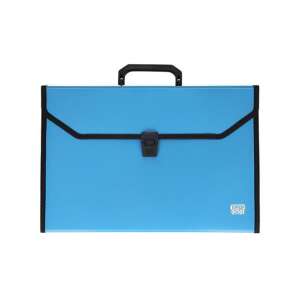 Dosar Spirit A4 albastru cu 12 buzunare și mâner - Huse de protecţie acte