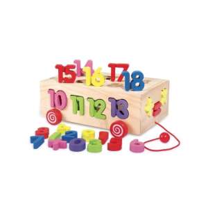 Jucărie din lemn pentru sortarea numerelor, jucărie de tras, sortare de forme, jucărie educativă pentru bebeluși, jucărie pentru copii, recunoașterea numerelor, jucărie de numărat, învățare timpurie - Jocuri de sortare a formelor