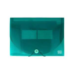 Dosar Spirit A4 cu 12 buzunare extensibile, transparent albastru - Huse de protecţie acte