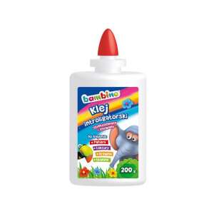 Bambino Schulkleber, 200g, weiß, für Papier, Karton, Stoff, Holz - Flüssige Klebstoffe