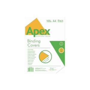 Apex Everyday Value Coperți de legare, 100 bucăți, format A4, Negru - Consumabile pentru capsator