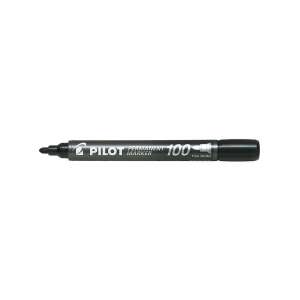 Pilot 100 Permanent Marker, Schwarz, Feine Kugelspitze - Marker
