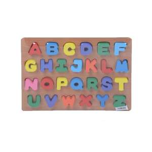 Puzzle din lemn cu alfabet pentru copii, învață litere și forme - Jocuri de sortare a formelor