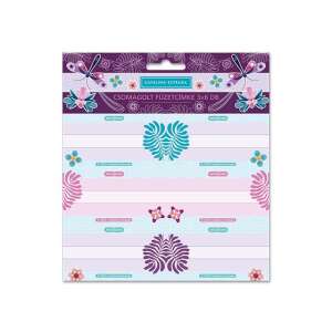 Catalina Estrada 3x6 pachet de etichete colorate pentru caiete cu modele florale și libelule - Ars Una