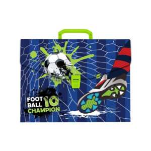 Dosar A3 Football Champion cu mâner, albastru cu design de fotbal și pantofi - Huse de protecţie acte