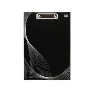 Fekete A4-es méretű csíptetős írólap, ideális jegyzeteléshez útközben - Felírótábla