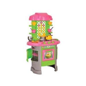 Pink and green children's play kitchen, pretend play kitchen for kids - Play Kitchen & Toy Kitchen