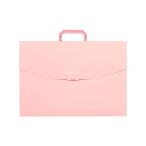 Dosar Classic A3 cu mâner, roz pastel, marca Spirit