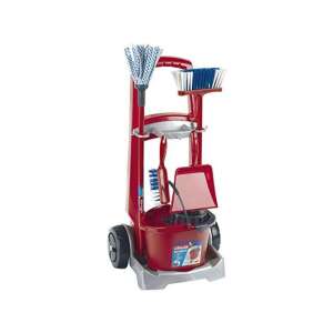 Vileda Junior cleaning cart toy set with bucket, broom, mop, dustpan, and brush - Household Toy
