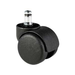 Roată standard pentru scaun de birou Antares d.50/p.11, neagră, diametru 50 mm, tija de 11 mm - Antares
