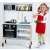 Bucătărie de joacă Miele cu cuptor, cuptor cu microunde, chiuvetă și plită