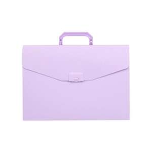 Dosar expandabil A4 lila cu mâner și închidere, marca Spirit - Huse de protecţie acte