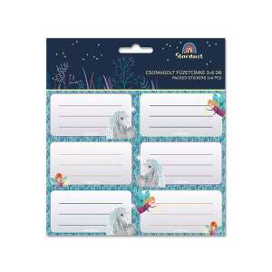 Etichete pentru caiete cu design de unicorn și zână Stardust, 3 foi cu 6 etichete - Ars Una