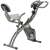 Homcom összecsukható fitneszkerékpár, szürke, mágneses ellenállás, 8 fokozat, LCD kijelzővel, otthoni edzéshez