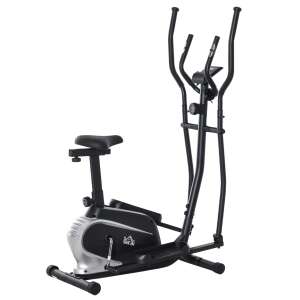Bicicletă Elictică HOMCOM Magnetică cu Ecran LCD și 8 Nivele de Rezistență 60857601 - Aparate și echipamente cardio