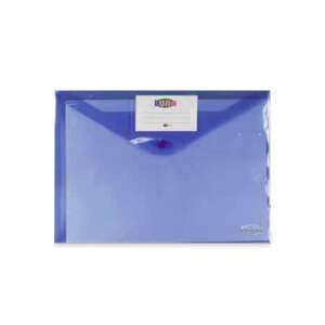 Dosar transparent albastru A4 cu închidere cu clapetă - Huse de protecţie acte