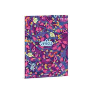 Ars Una dzsungel A4-es gumis dosszié, színes dzsungel állatok mintával - Irattartó mappa