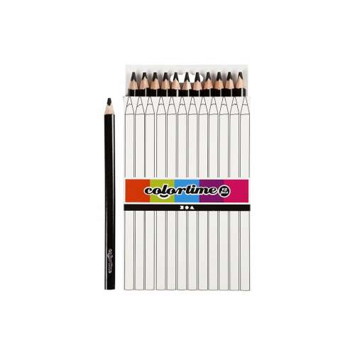 Colortime Fekete Háromszög Ceruza - 12 db