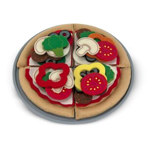 Zestaw do zabawy w pizzę Melissa & Doug z filcowymi dodatkami - Jedzenie w grach