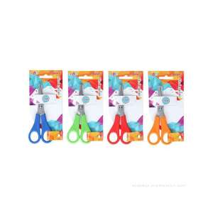 Spirit: ABC foarfece din oțel inoxidabil de 13 cm cu vârfuri rotunjite, disponibile în albastru, verde, roșu și portocaliu - Foarfece