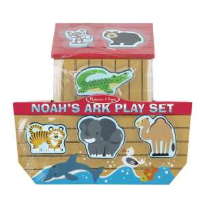 Melissa & Doug Noah's Ark Spielset, Holzspielzeug mit Tierfiguren zum Formensortieren und fantasievollen Spielen - Melissa & Doug