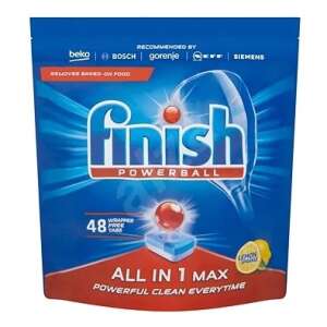 Finish All in 1 Max tablete pentru mașina de spălat vase, 48 bucăți, parfum de lămâie - Produse pentru mașina de spălat