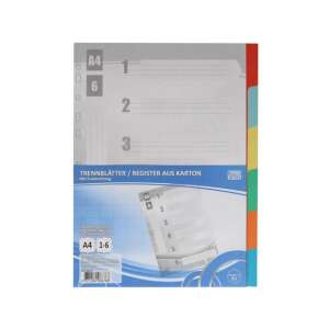 6 pachete de file de divizare A4 pentru dosare cu inele, cu file de index, din carton - Consumabile pentru capsator