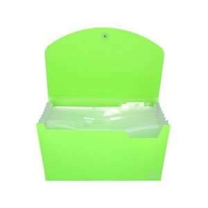 Spirit: Irattartó mappa A4 12 rekeszes neon zöld 60862123 - Harmonika mappa