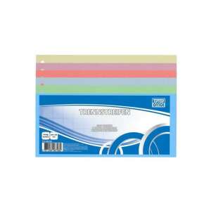 50 de separatoare colorate pentru dosare cu inele, marca Tiptop Office - Consumabile pentru capsator