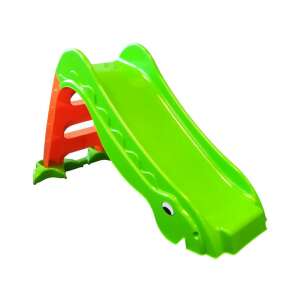 Dragon детска пързалка в лайм зелено и оранжево, 3 стъпала, за вътрешна и външна употреба - Слайд