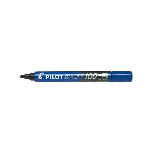 PILOT 100 Permanent Marker - Kék - 1 mm