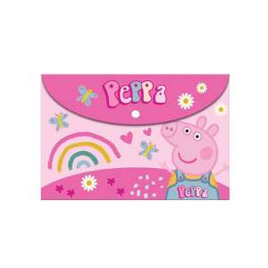 Peppa Pig A4 Ordner, rosa mit Regenbogen und Schmetterlingen, Schulsachen - Peppa Pig