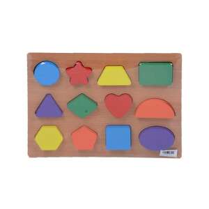 Joc de sortare a formelor din lemn cu forme colorate pentru copii - Jocuri de sortare a formelor