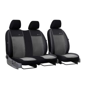 Exclusive Alkantara sötétszürke 3 személyes furgon üléshuzat, 2+1 konfiguráció - Nonbrand Autó üléshuzat