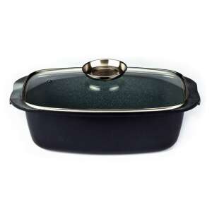 Royalty Line Marble-coated Baking Dish with Lid RL-ACR32ML Black 60865347 - Bakeware