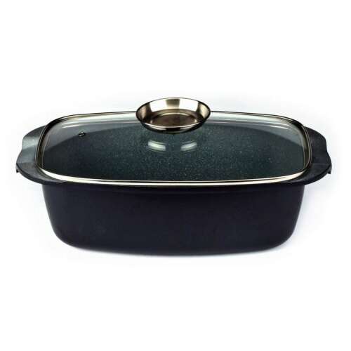 Royalty Line Marble-coated Baking Dish with Lid RL-ACR32ML Black 60865347