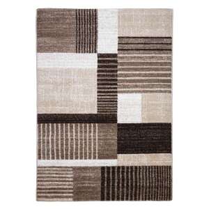 Madrid B001A_FMA76 barna-bézs modern mintás szőnyeg 200x290 cm 60865794 - Lakberendezés