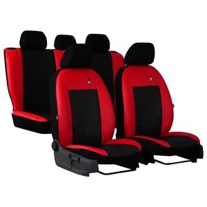 Road Univerzális Autó Üléshuzat Szett - 5 részes - Piros és Fekete - Nonbrand Autó üléshuzat