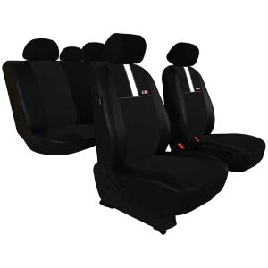 Univerzális GT8 Fekete-Fehér Autó Üléshuzat Szett - 5 részes - Nonbrand Autó üléshuzat