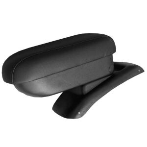 Fiat Bravo 2007-2014 Fekete Műbőr Könyöktámasz Tárolórekesszel - Autós könyöklő
