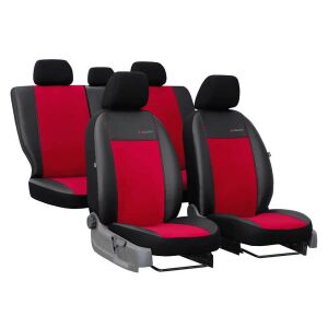 Alcantara Piros Univerzális Autó Üléshuzat Szett - Nonbrand Autó üléshuzat