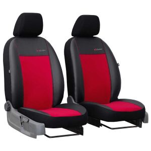 Exclusive Alcantara Piros és Fekete Univerzális Autó Üléshuzat 1+1 - Nonbrand Autó üléshuzat