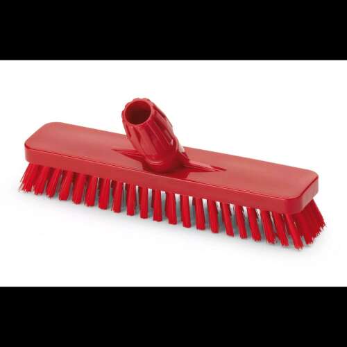 Aricasa/Igeax 30cm breiter roter Kunststoff-Schrubbkopf, zum Anbringen an einem Stiel