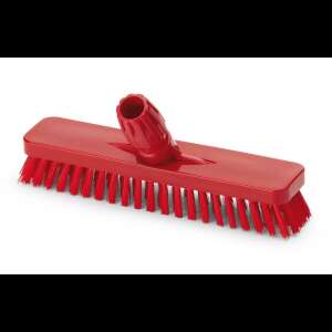 Глава за четка за търкане Aricasa/Igeax от червена пластмаса, широка 30 см, подходяща за закрепване към дръжка - Домакински съдове